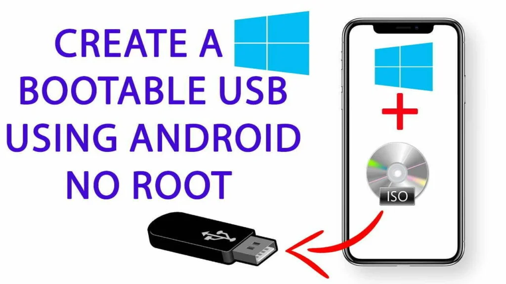 Create bootable USB using Android phone no root