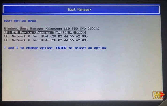 Boot Manager Menu to Boot From USB