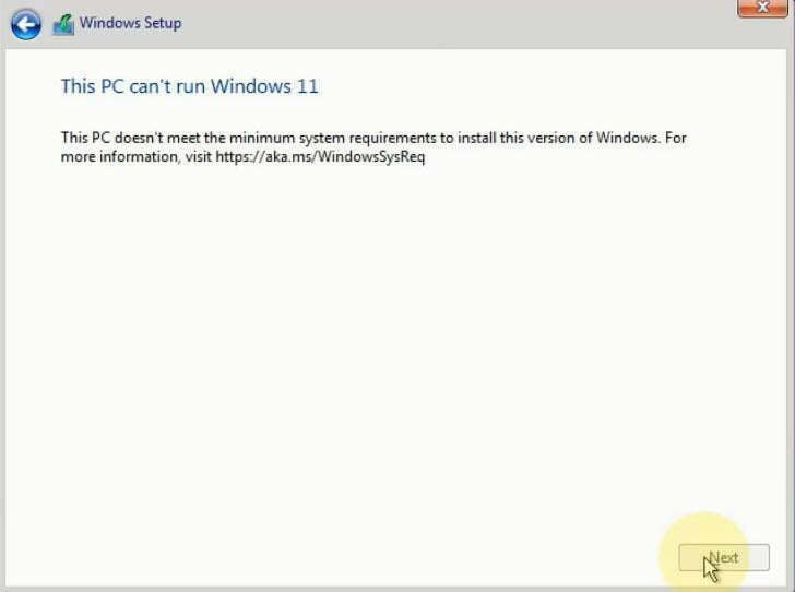 This PC can’t run Windows 11 VMware