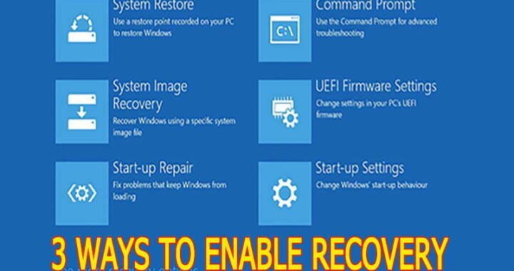 3 WAYS TO ENABLE RECOVERY MODE IN WINDOWS 10 & 11