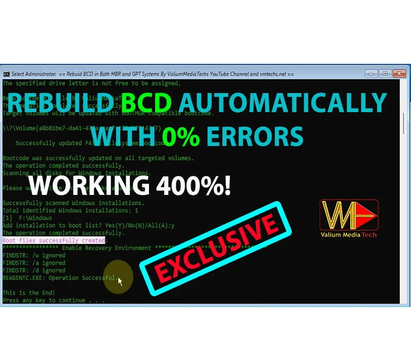 How to Rebuild BCD Easily & Automatically in Windows 11-10 OS